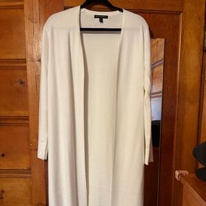Banana Republic Long Off-White Cardigan Small